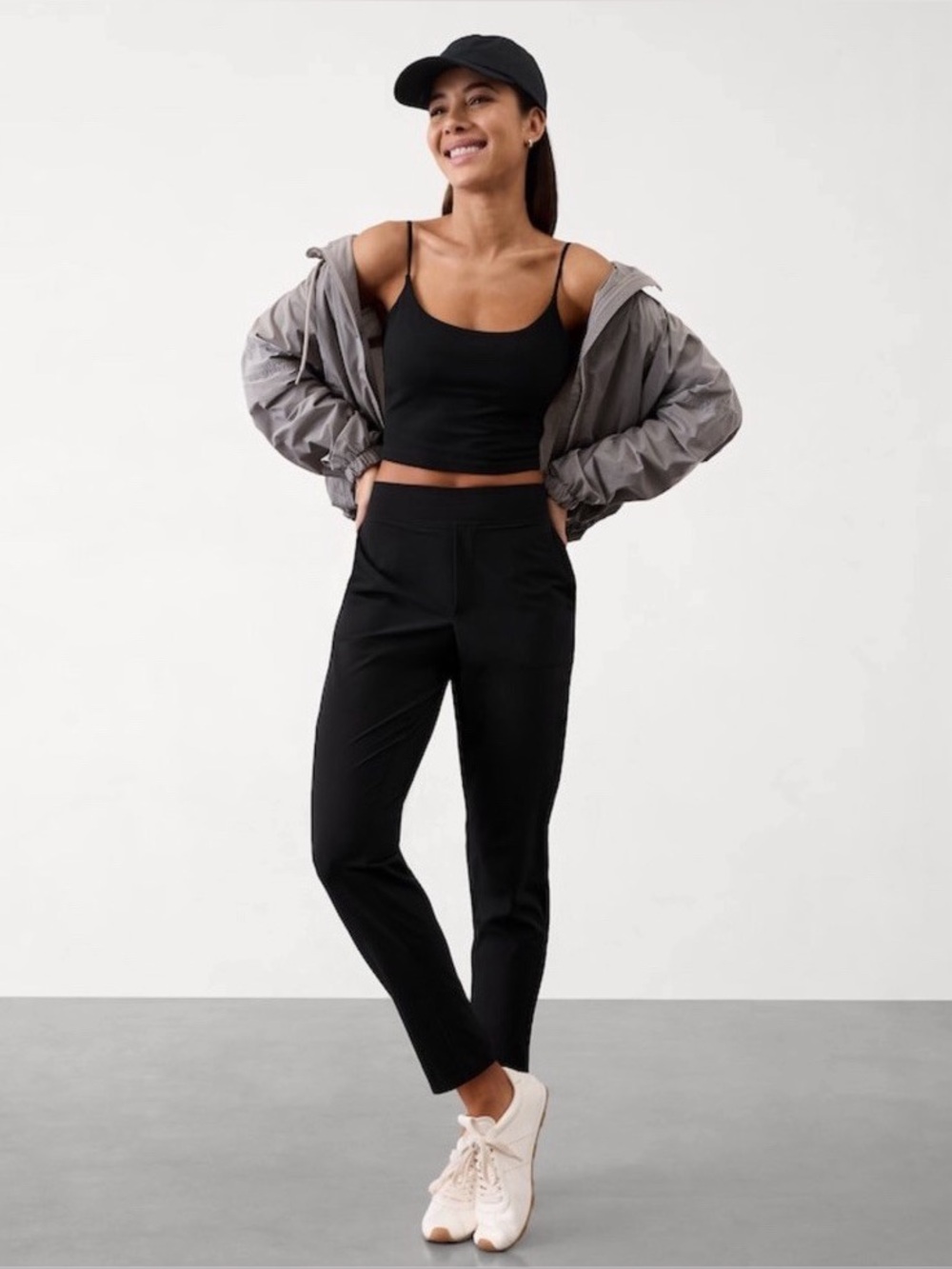 Athleta Black High-Waist Brooklyn Ankle Pant | Women’s Size 8 Tall